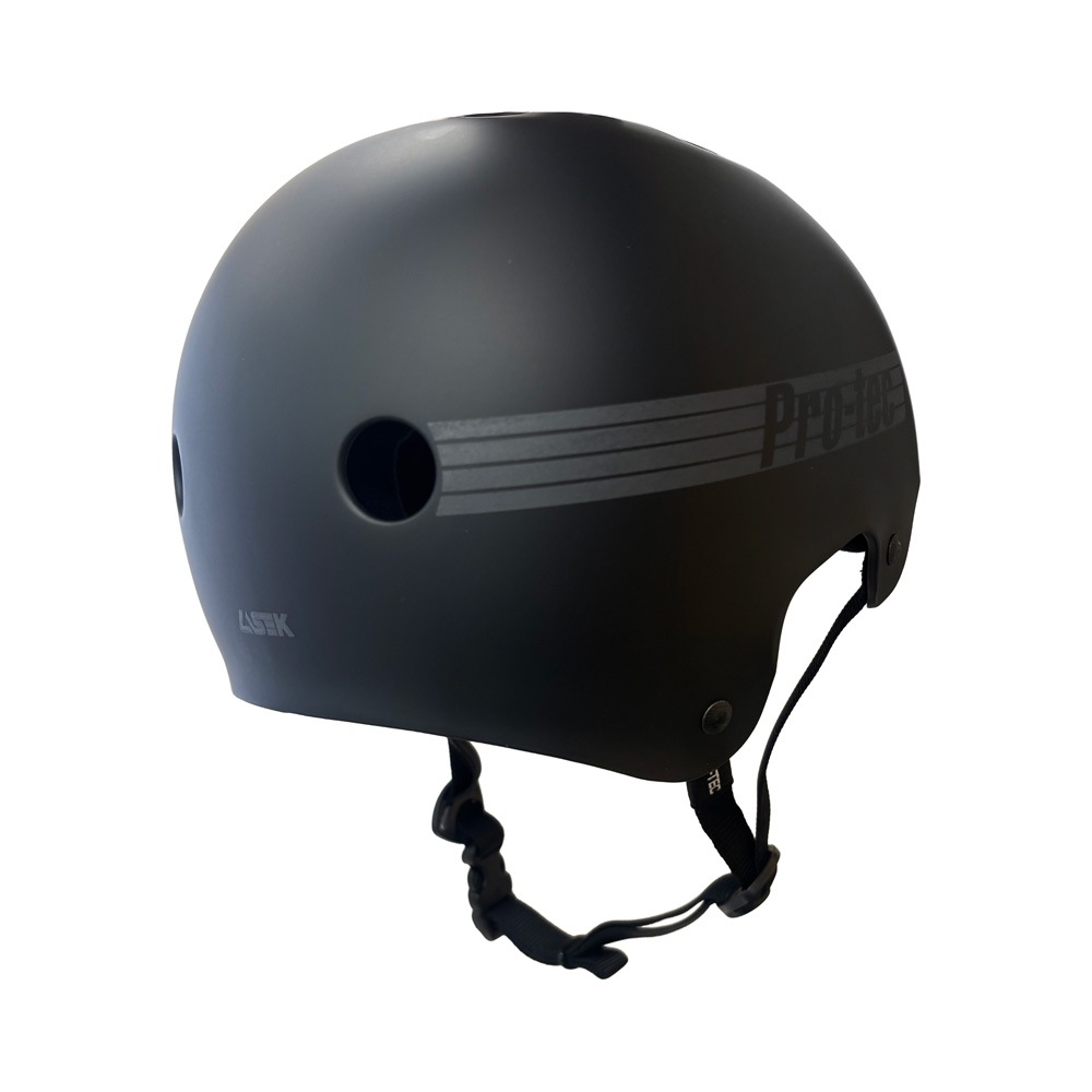プロテック PRO-TEC<br>OLD SCHOOL MATTE BLACK REFLECTIVE ヘルメット マットブラック フルカット 黒 メンズ プロテクター PROTEC スケートボード スケボー スケートパーク sk8 skateboard インライン【2509】