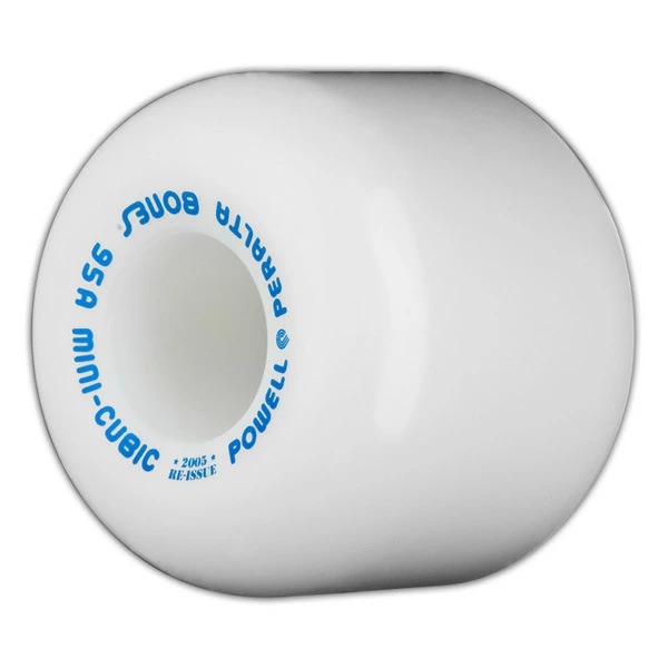 パウエル・ペラルタ POWELL PERALTA<br>64mm MINI-CUBIC 95A WHEELS<br>ハードウィール(4個セット)ホワイト 復刻 オールドスクール ボウル スケートボード スケボー sk8 skateboard タイヤ ローラー 車輪 トリック スライド グラインド【2110】
