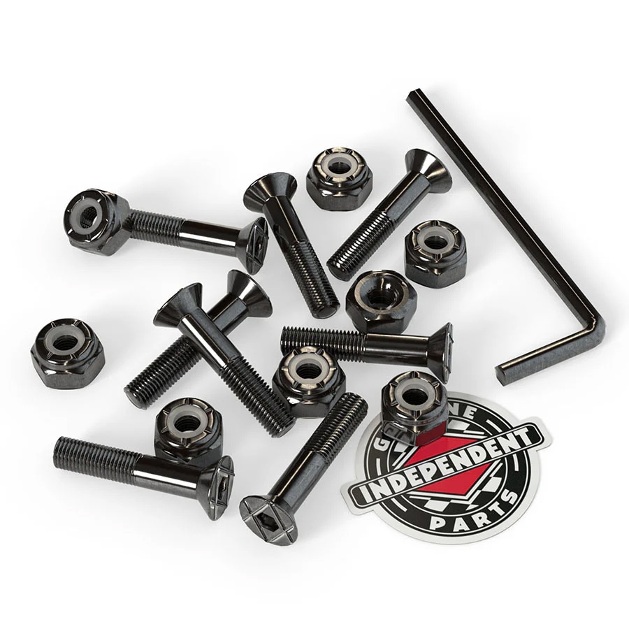 インディペンデント INDEPENDENT<br>GENUINE PARTS 7/8 ALLEN HARDWARE PK/8 BLACK<br>六角ビス ブラック 7/8(0.875インチ) スケートボード スケボー sk8 skateboard