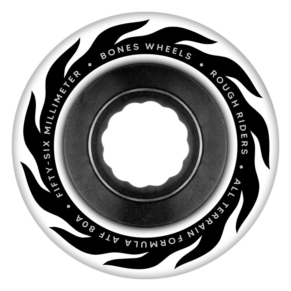 ボーンズ ウィール BONES WHEELS<br>56mm ATF ROUGH RIDER ETERNAL FLAME 80A WHEELS<br>ソフトウィール 4個セット ラフ・ライダー クルージング クルーザー スケートボード スケボー sk8 skateboard タイヤ ローラー 車輪 静か 速い【2502】