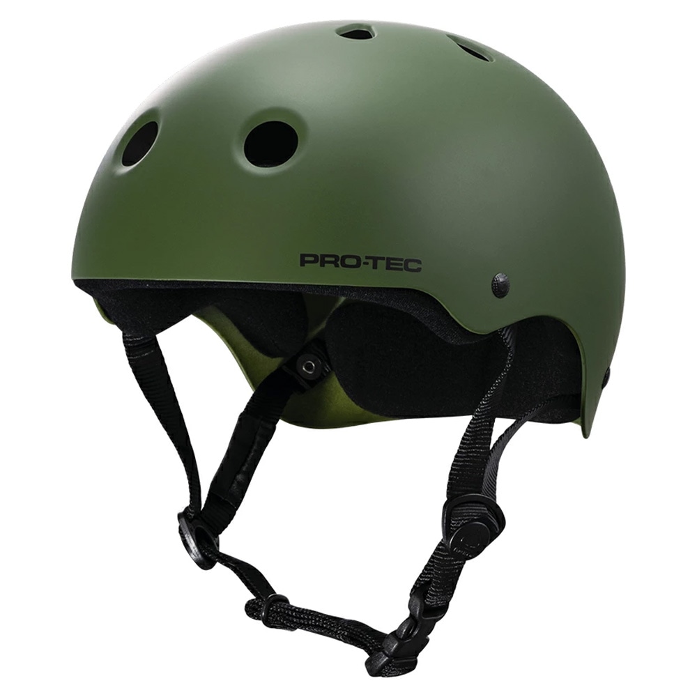 プロテック PRO-TEC<br>CLASSIC SKATE MATTE OLIVE<br>ヘルメット マットオリーブ プロテクター つや消し 大人用 子供用 キッズ ユース PROTEC スケートボード スケボー sk8 skateboard インライン【2103】