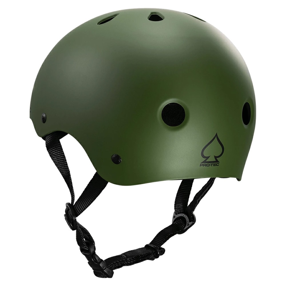 プロテック PRO-TEC<br>CLASSIC SKATE MATTE OLIVE<br>ヘルメット マットオリーブ プロテクター つや消し 大人用 子供用 キッズ ユース PROTEC スケートボード スケボー sk8 skateboard インライン【2103】