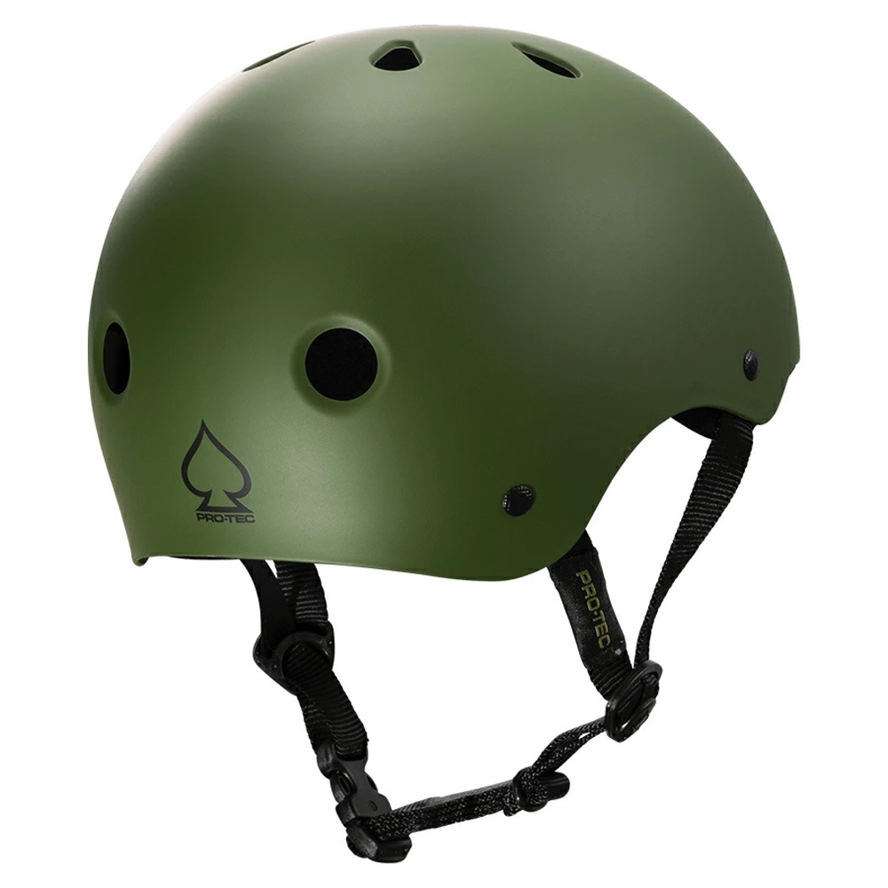 プロテック PRO-TEC<br>CLASSIC SKATE MATTE OLIVE<br>ヘルメット マットオリーブ プロテクター つや消し 大人用 子供用 キッズ ユース PROTEC スケートボード スケボー sk8 skateboard インライン【2103】