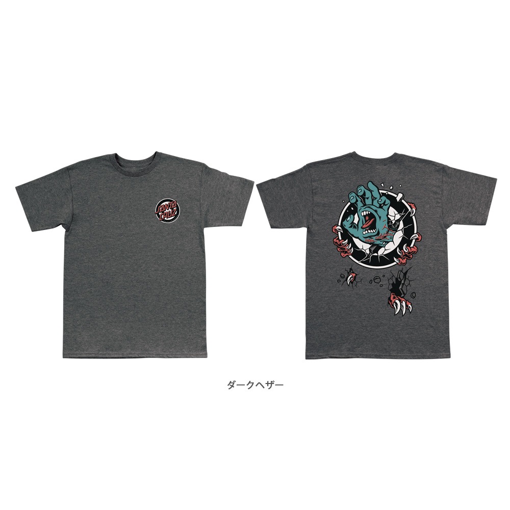 ロブ・ロスコップ Tシャツ 青 SANTA CRUZ（サンタクルーズ） SANTA CRUZ ROSKOPP SCREAMING TARGET S