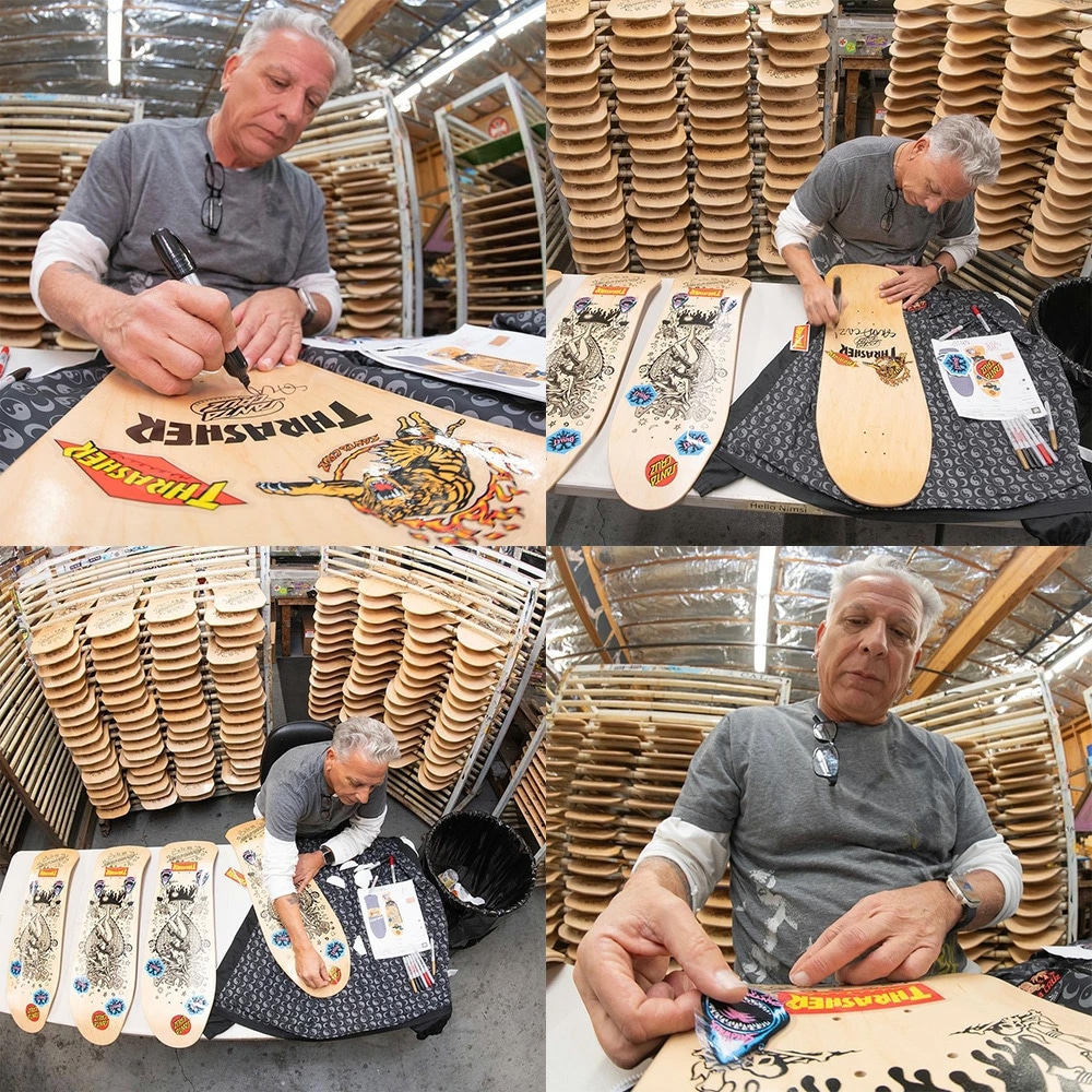 サンタクルーズ SANTA CRUZ<br>10.4 x 32.0inch TRASHER SALBA COVER SIGNED LTD CRUZER COMPLETE<br>コンプリート 完成組立品 スティーブ・アルバ サイン入り スラッシャー 限定 コラボ スケートボード スケボー ストリート sk8 skateboard【2312】