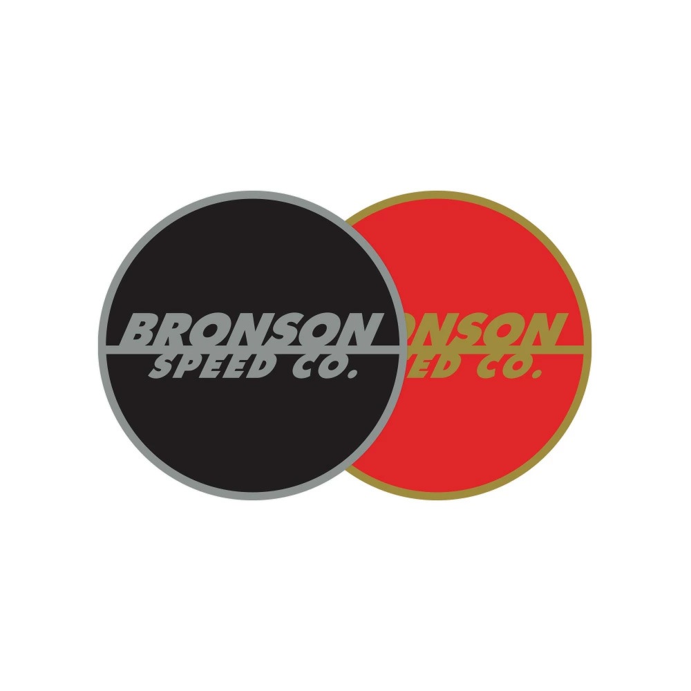 ブロンソン BRONSON<br>3in x 3in SPOT LOGO FLASH STICKER<br>デカール ステッカー シール スケートボード スケボー sk8 skateboard