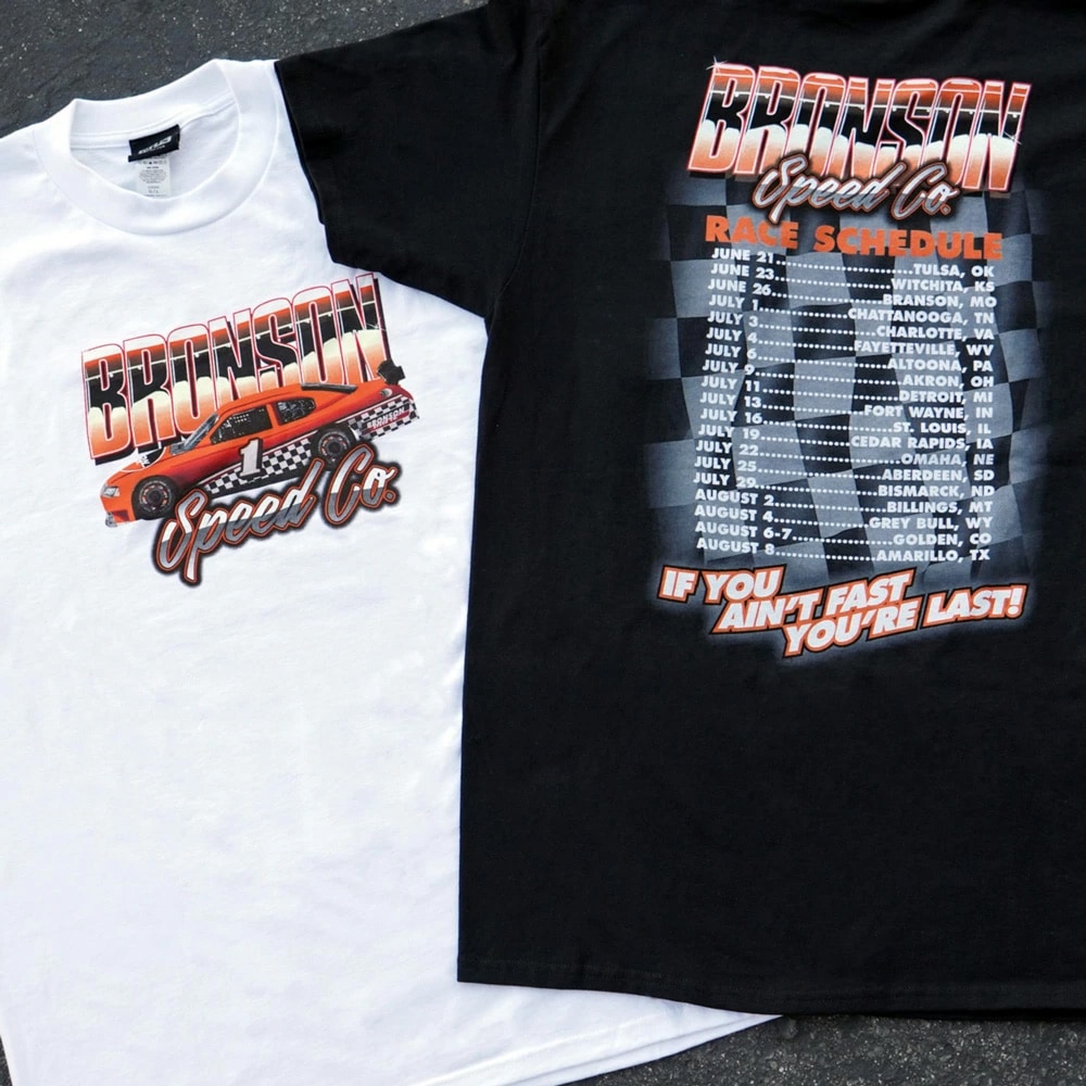 ブロンソン BRONSON<br>RACING RAW S/S REGULAR T-SHIRT<br>Tシャツ TEE 半袖 メンズ ストリート スケーター ファッション スケートボード スケボー sk8 skateboard【23SMQS】