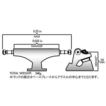 クラックス KRUX<br>8.25 K5 POLISHED SILVER STANDARD TRUCKS<br>トラック スケートボード スケボー sk8 skateboard 1個【2011】