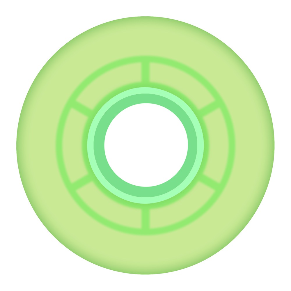 リクタ RICTA<br>57mm CLOUDS TRANSPARENT GREEN GITD 78A WHEELS<br>ソフトウィール 4個セット クラウズ クルーザー フィルマー スケートボード スケボー sk8 skateboard タイヤ ローラー 車輪 静か 速い【2507】