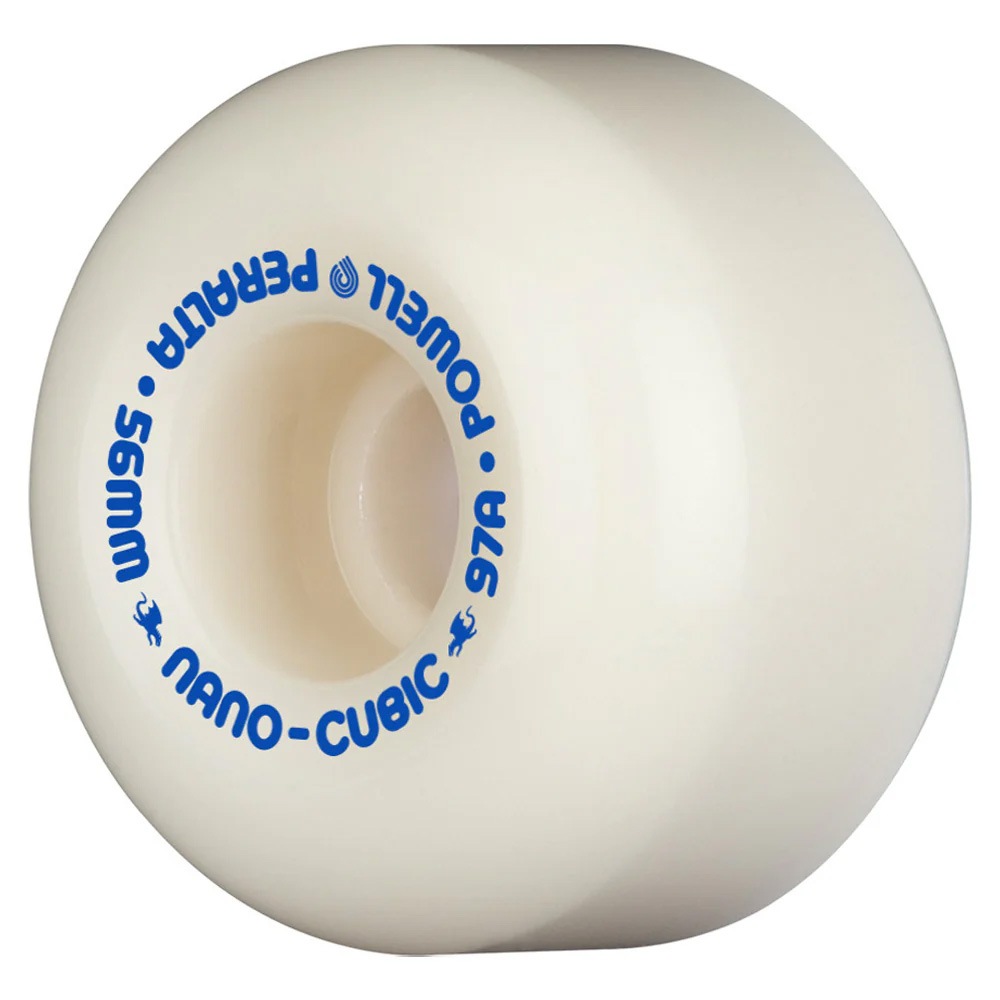 パウエル・ペラルタ POWELL PERALTA<br>56mm x 37mm NANO CUBIC DRAGON FORMULA WHITE 97A WHEEL<br>ハードウィール (4個セット) ドラゴンフォーミュラ ナノ・キュービック スケートボード スケボー sk8 skateboard タイヤ ローラー 車輪 速い【2312】