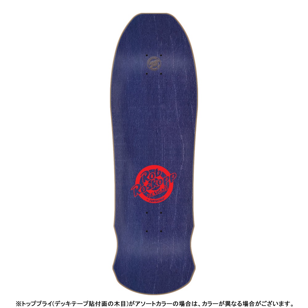 サンタクルーズ SANTA CRUZ<br>スケボー デッキ 9.5 ROSKOPP FACE RE-ISSUE DECK<br>ロブ・ロスコップ 80' リイシュー オールドスクール 復刻 スケートボード 板【2602】