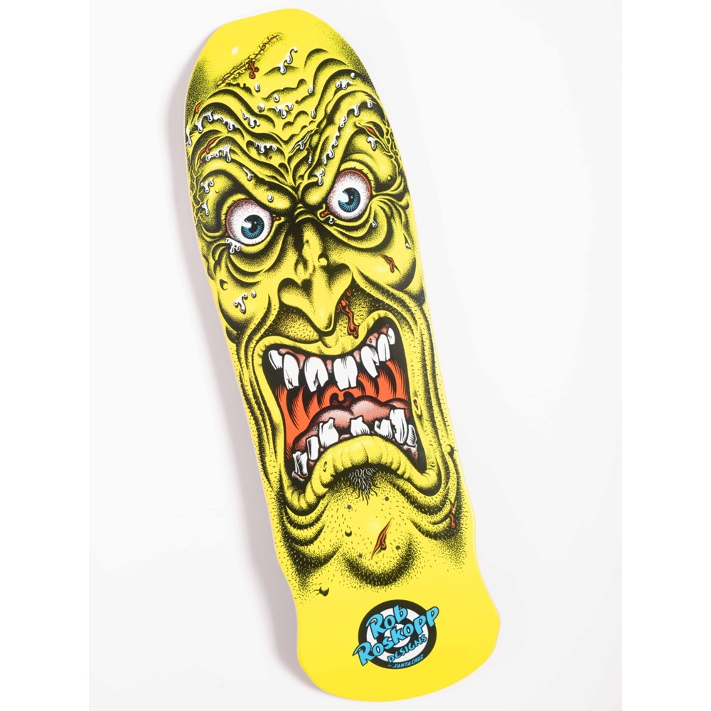 サンタクルーズ SANTA CRUZ<br>スケボー デッキ 9.5 ROSKOPP FACE RE-ISSUE DECK<br>ロブ・ロスコップ 80' リイシュー オールドスクール 復刻 スケートボード 板【2602】