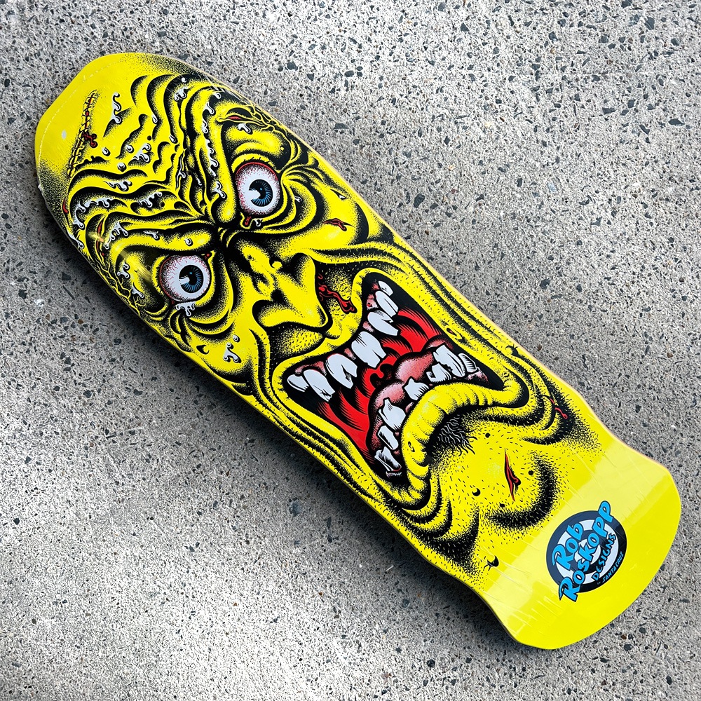 サンタクルーズ SANTA CRUZ<br>スケボー デッキ 9.5 ROSKOPP FACE RE-ISSUE DECK<br>ロブ・ロスコップ 80' リイシュー オールドスクール 復刻 スケートボード 板【2602】