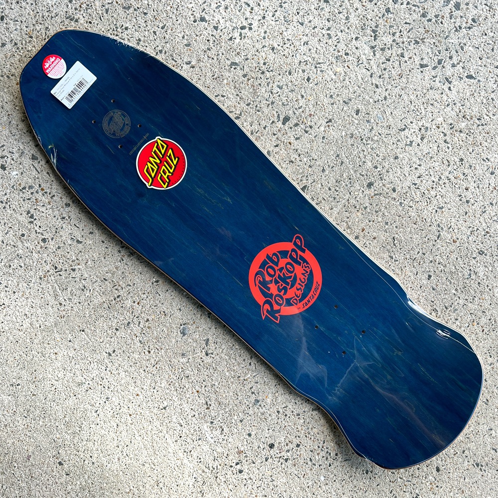 サンタクルーズ SANTA CRUZ<br>スケボー デッキ 9.5 ROSKOPP FACE RE-ISSUE DECK<br>ロブ・ロスコップ 80' リイシュー オールドスクール 復刻 スケートボード 板【2602】