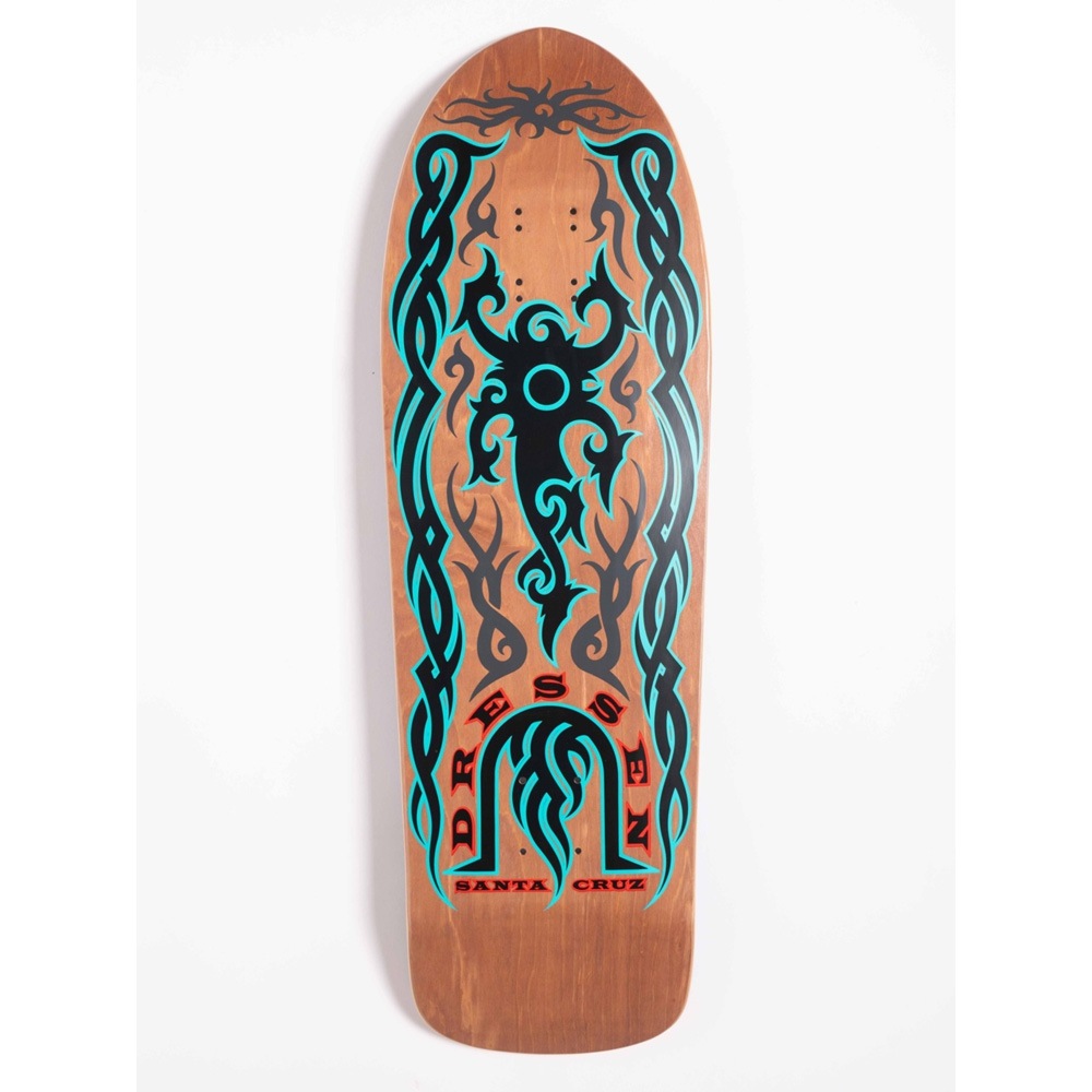 サンタクルーズ SANTA CRUZ<br>スケボー デッキ 9.9 DRESSEN TRIBAL RE-ISSUE DECK<br>エリック・ドレッセン 80' リイシュー オールドスクール 復刻 スケートボード 板【2602】