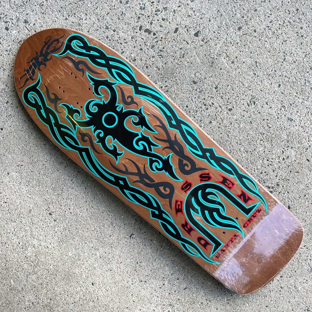 サンタクルーズ SANTA CRUZ<br>スケボー デッキ 9.9 DRESSEN TRIBAL RE-ISSUE DECK<br>エリック・ドレッセン 80' リイシュー オールドスクール 復刻 スケートボード 板【2602】