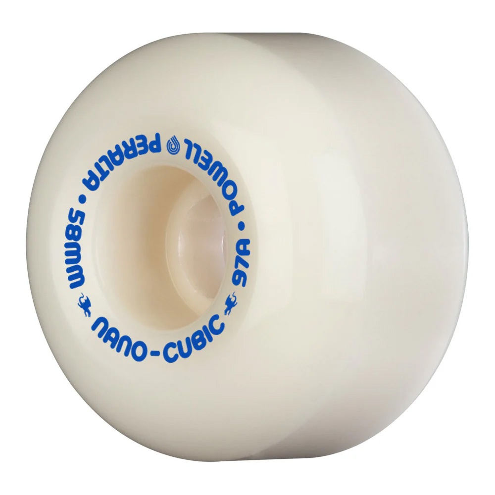 パウエル・ペラルタ POWELL PERALTA<br>58mm x 37.5mm NANO CUBIC DRAGON FORMULA WHITE 97A WHEEL<br>ハードウィール (4個セット) ドラゴンフォーミュラ ナノ・キュービック スケートボード スケボー sk8 skateboard タイヤ ローラー 車輪 速い【2403】