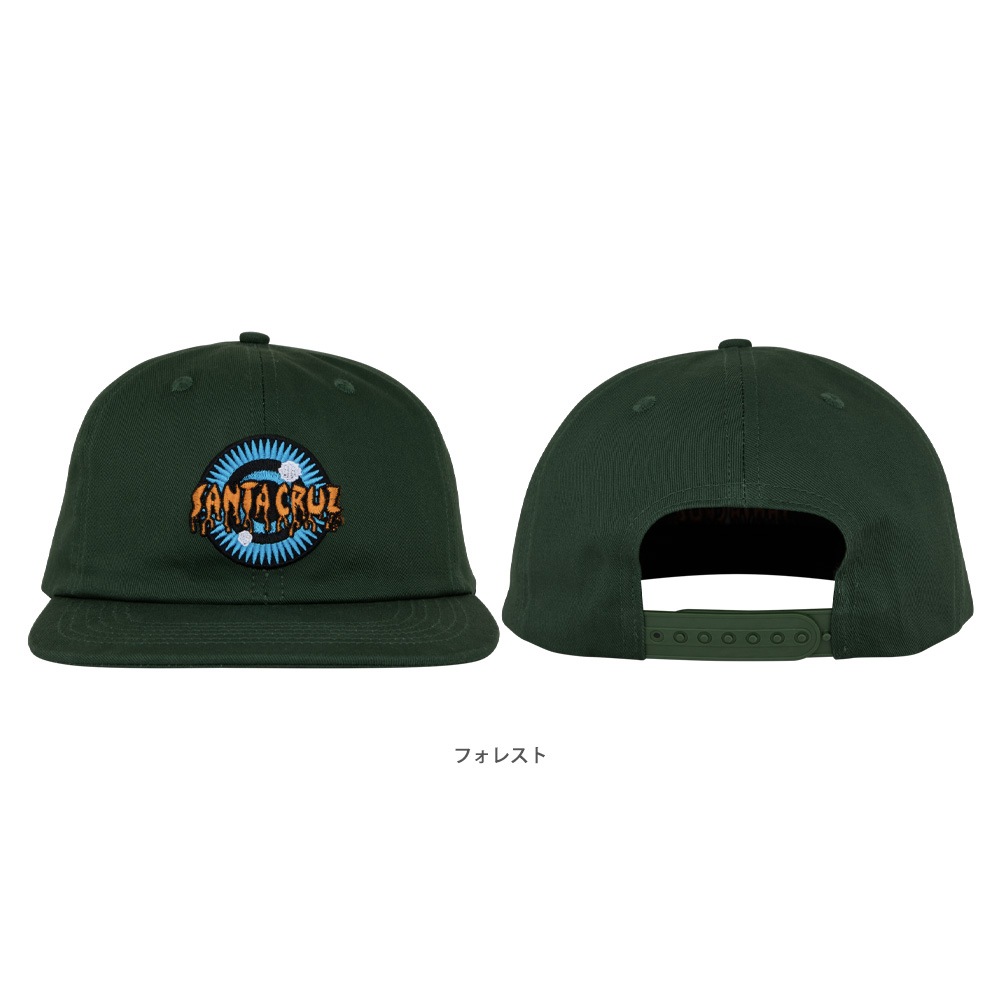 サンタクルーズ SANTA CRUZ<br>ROSKOPP IRIS SNAPBACK HAT<br>キャップ ロブ・ロスコップ スナップバック ハット 帽子 CAP メンズ スケートボード スケボー ストリート スケーター ファッション sk8 skateboard【25SM】