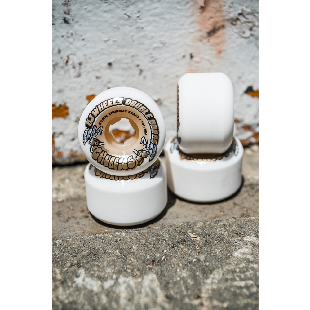 オージェイウィール)OJ WHEELS 54mm DOUBLE DURO WHITE/GUM CHUBBIES