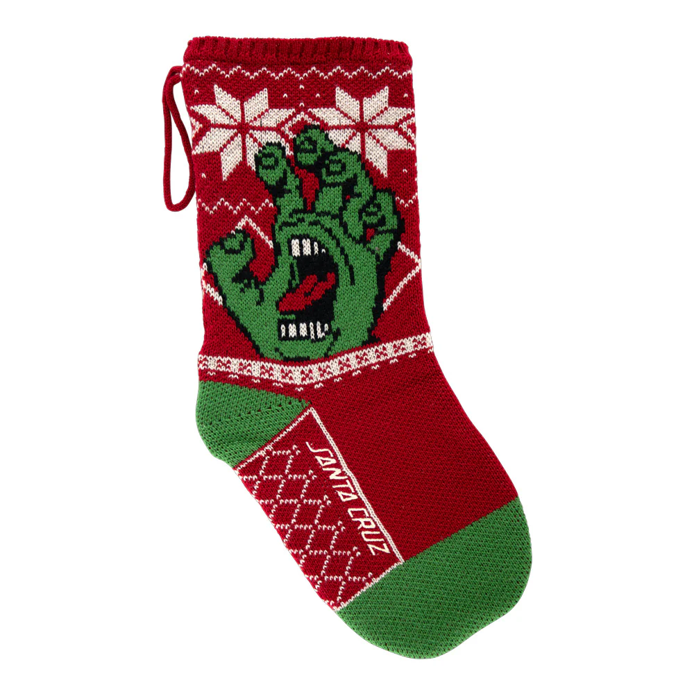 サンタクルーズ SANTA CRUZ<br>SCREAMING XMAS STOCKING<br>ストッキング クリスマス スクリーミングハンド アクセサリー ストリート スケーター ファッション スケートボード スケボー sk8 skateboard【25HD】