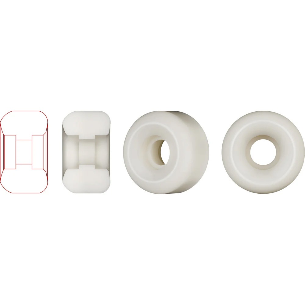 パウエル・ペラルタ POWELL PERALTA<br>52mm x 30mm NANO RATS DRAGON FORMULA WHITE 93A WHEEL<br>ハードウィール (4個セット) ドラゴンフォーミュラ ナノ・ラット スケートボード スケボー sk8 skateboard タイヤ ローラー 車輪 速い【2408】