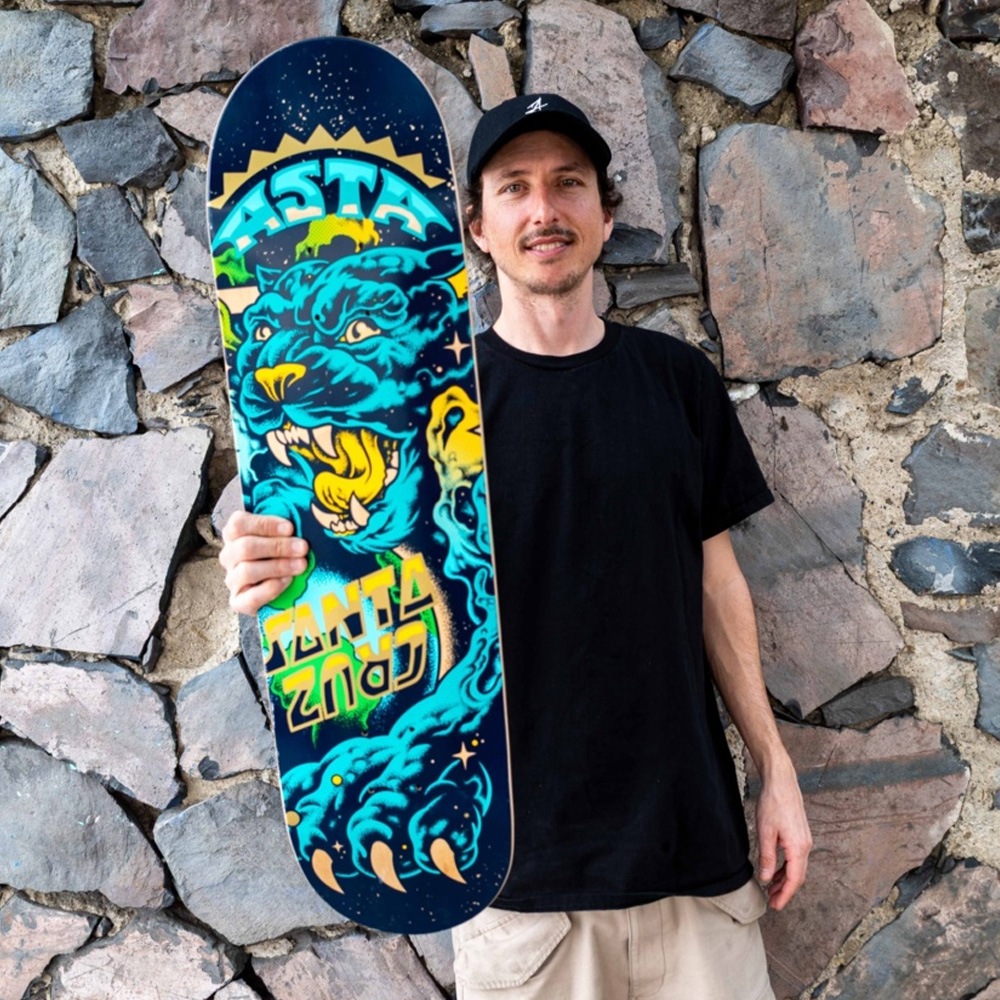 サンタクルーズ SANTA CRUZ<br>スケボー デッキ 8.2 ASTA SPACE CAT TWIN DECK<br>トム・アスタ スケートボード ストリート sk8 skateboard 板【2602】