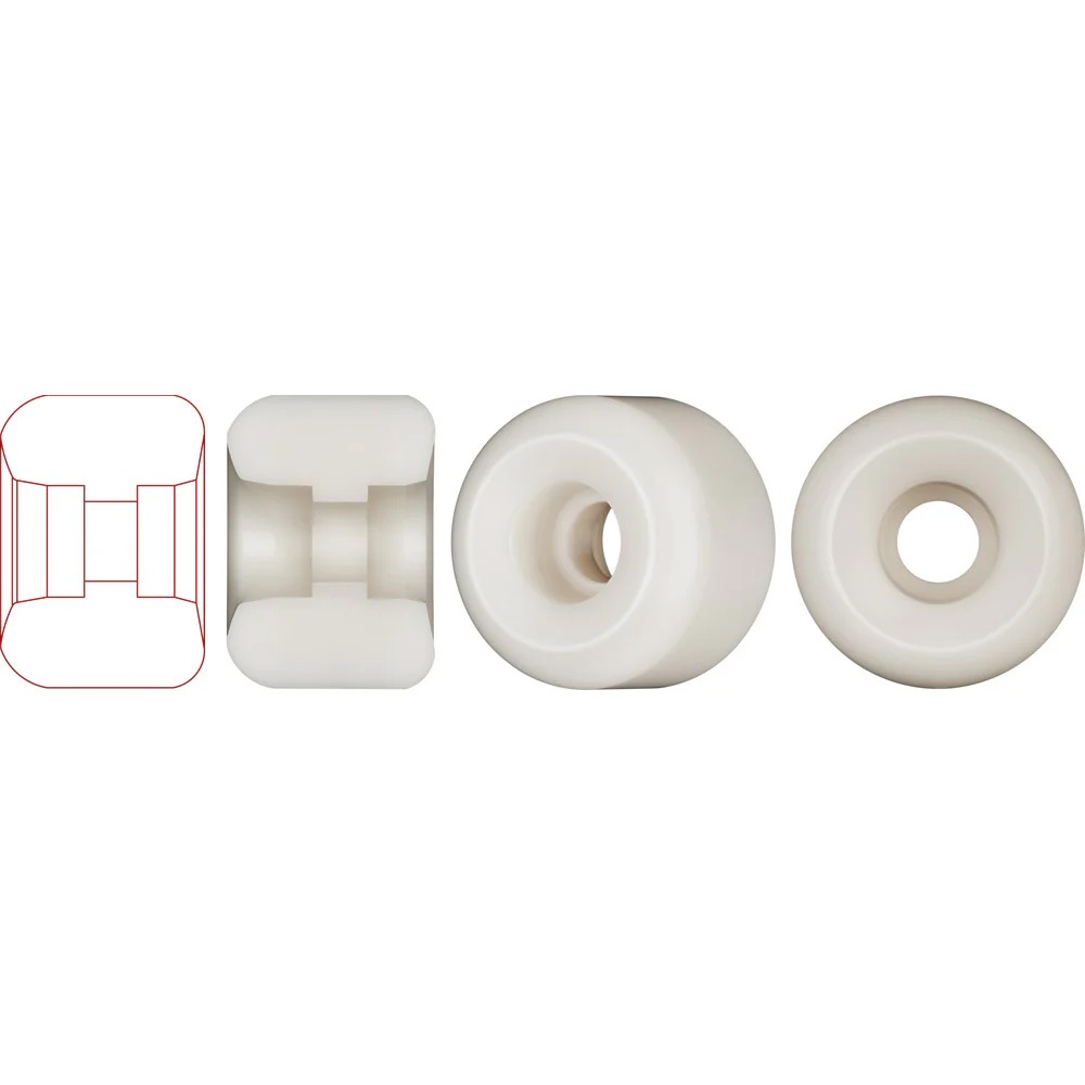 パウエル・ペラルタ POWELL PERALTA<br>56mm x 39mm NANO RATS DRAGON FORMULA WHITE 97A WHEEL<br>ハードウィール (4個セット) ドラゴンフォーミュラ ナノ・ラット スケートボード スケボー sk8 skateboard タイヤ ローラー 車輪 速い【2408】