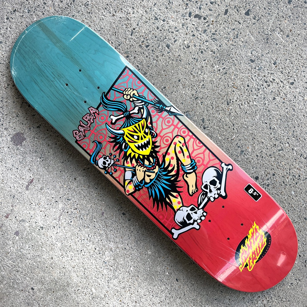サンタクルーズ SANTA CRUZ<br>スケボー デッキ 8.5 SALBA VOODOO FRAME PRO DECK<br>スティーブ・アルバ プロモデル スケートボード ストリート sk8 skateboard 板【2602】