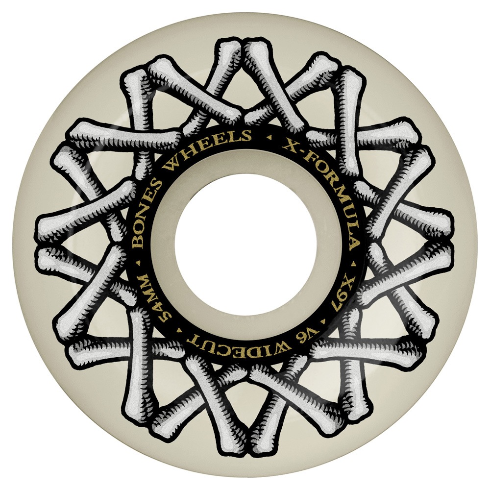 ボーンズ ウィール BONES WHEELS<br>54mm X-FORMULA V6 WIDECUT 97A  WHEELS<br>ハードウィール 4個セット エックスフォーミュラー X97 スケートボード スケボー skateboard タイヤ【2502】