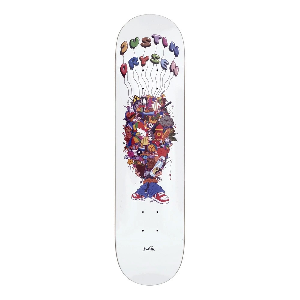 スイム SWIM<br>スケボー デッキ 8.25 JUSTIN DRYSEN DECK<br>スケートボード ジャスティン・ドライセン モデル ストリート sk8 skateboard 板【2508】