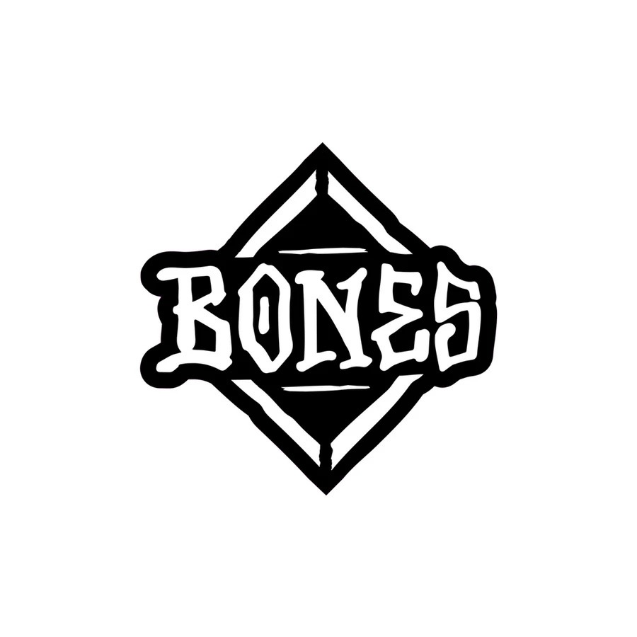 ボーンズ ウィール BONES WHEELS<br>3in DIAMOND STICKER<br>ステッカー ブラック ホワイト デカール シール スケートボード スケボー sk8 skateboard