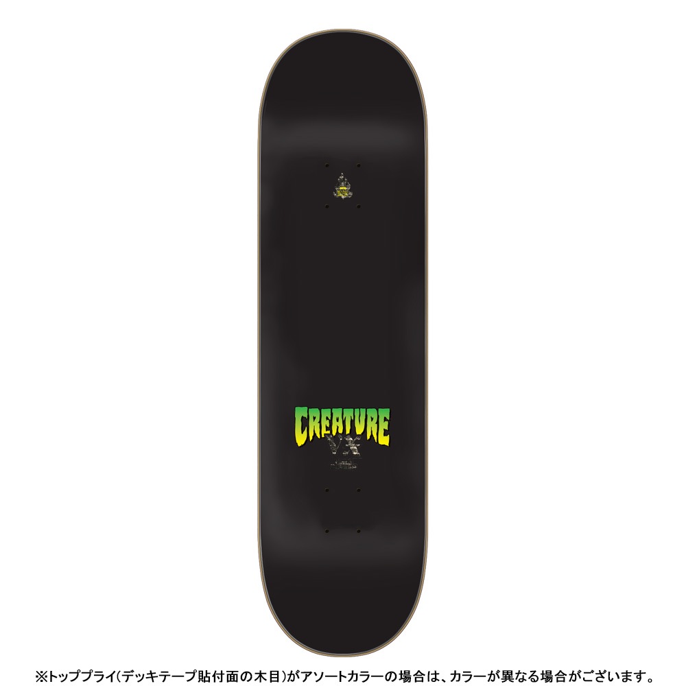 クリーチャー CREATURE<br>スケボー デッキ 8.6 WORTHINGTON SKULLBURN VX PRO DECK<br>ジョン・ワージントン ブイエックス スケートボード ストリート sk8 skateboard 板【2602】
