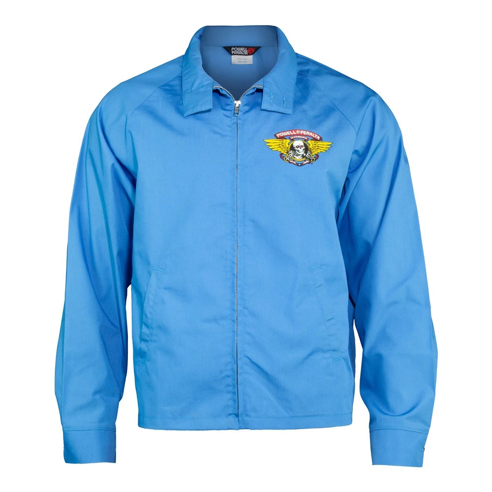 パウエル・ペラルタ POWELL PERALTA<br>WINGED RIPPER JACKET POSTAL BLUE<br>ジャケット リッパー アウター ストリート スケーター ファッション オールドスクール スケートボード スケボー sk8 skateboard【25FW】