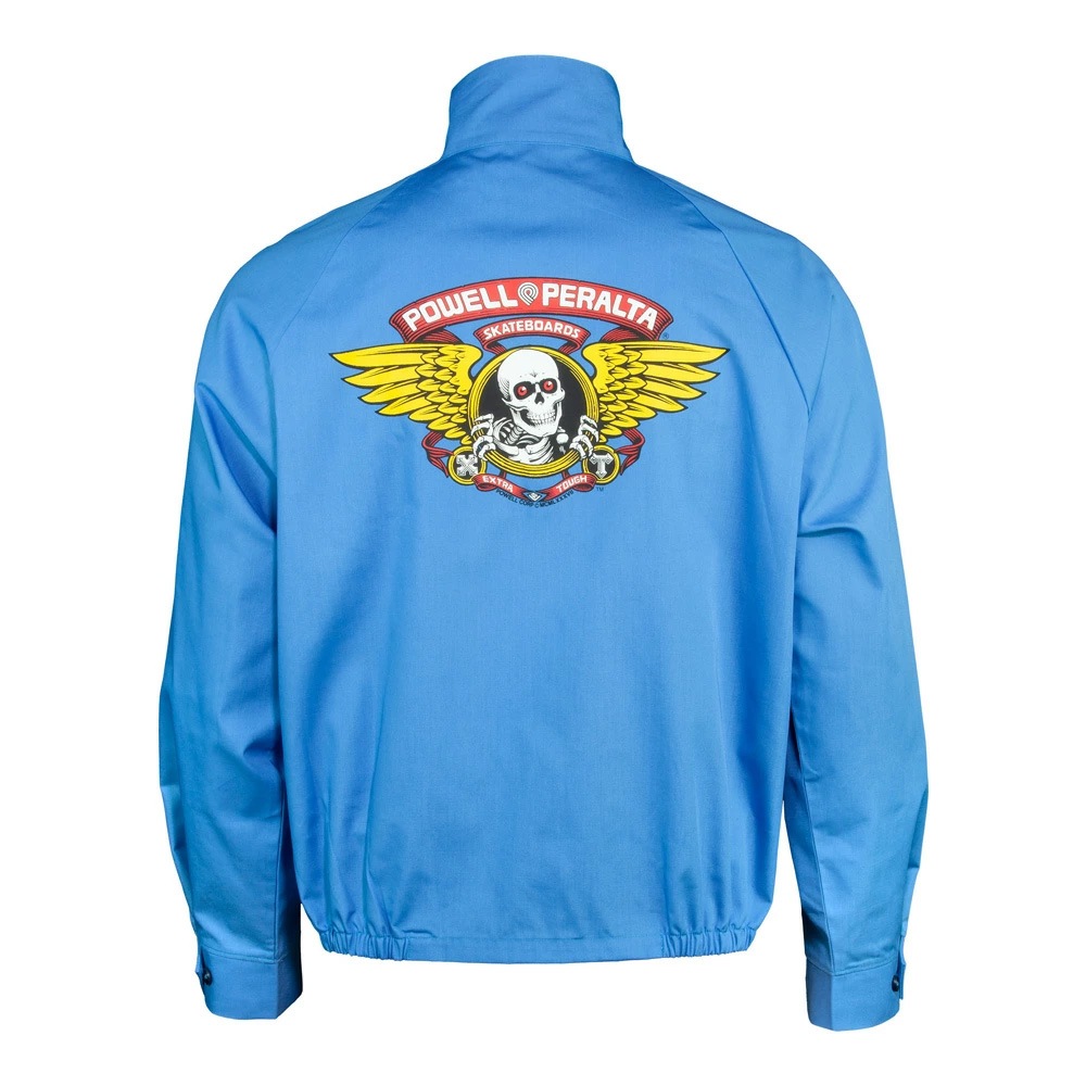 パウエル・ペラルタ POWELL PERALTA<br>WINGED RIPPER JACKET POSTAL BLUE<br>ジャケット リッパー アウター ストリート スケーター ファッション オールドスクール スケートボード スケボー sk8 skateboard【25FW】