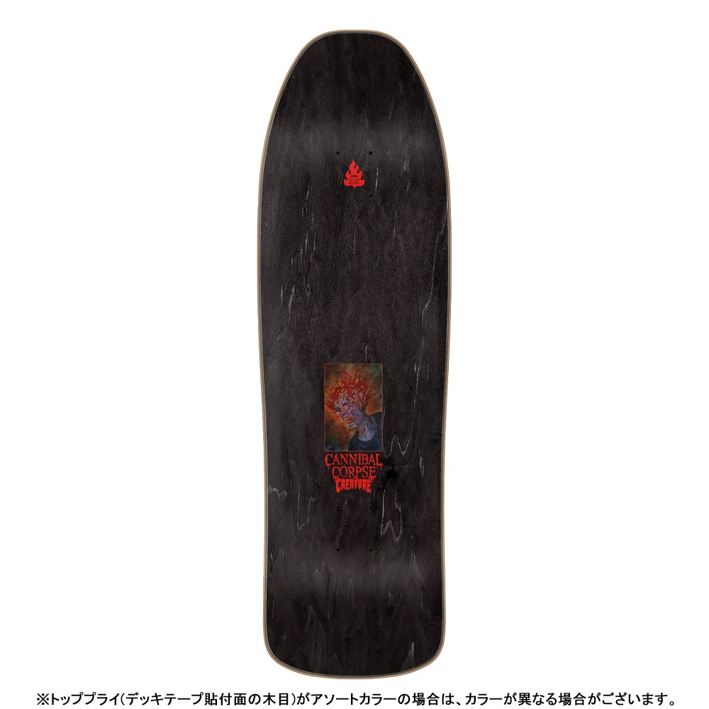 クリーチャー CREATURE<br>スケボー デッキ9.35 CANNIBAL CORPSE EATEN BACK TO LIFE DECK<br>カンニバル・コープス コラボ スケートボード ストリート sk8 skateboard 板【2602】
