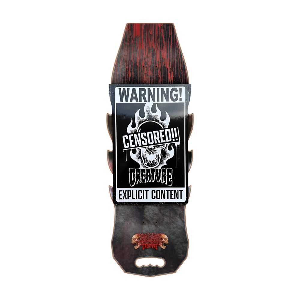 クリーチャー CREATURE<br>スケボー デッキ 10.56 CANNIBAL CORPSE EXPLICIT DECK<br>カンニバル・コープス コラボ スケートボード ストリート sk8 skateboard 板【2602】