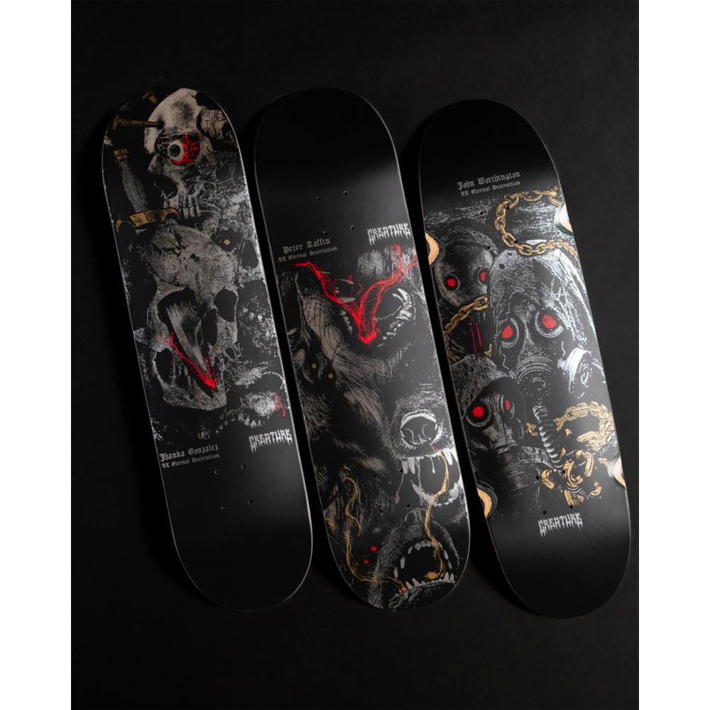 CREATURE BLOOD-CURDLING TERROR スケートボード CREATURE KEVIN BAEKKEL DEMON DECK (8.6 x 32.11inch) デッキ
