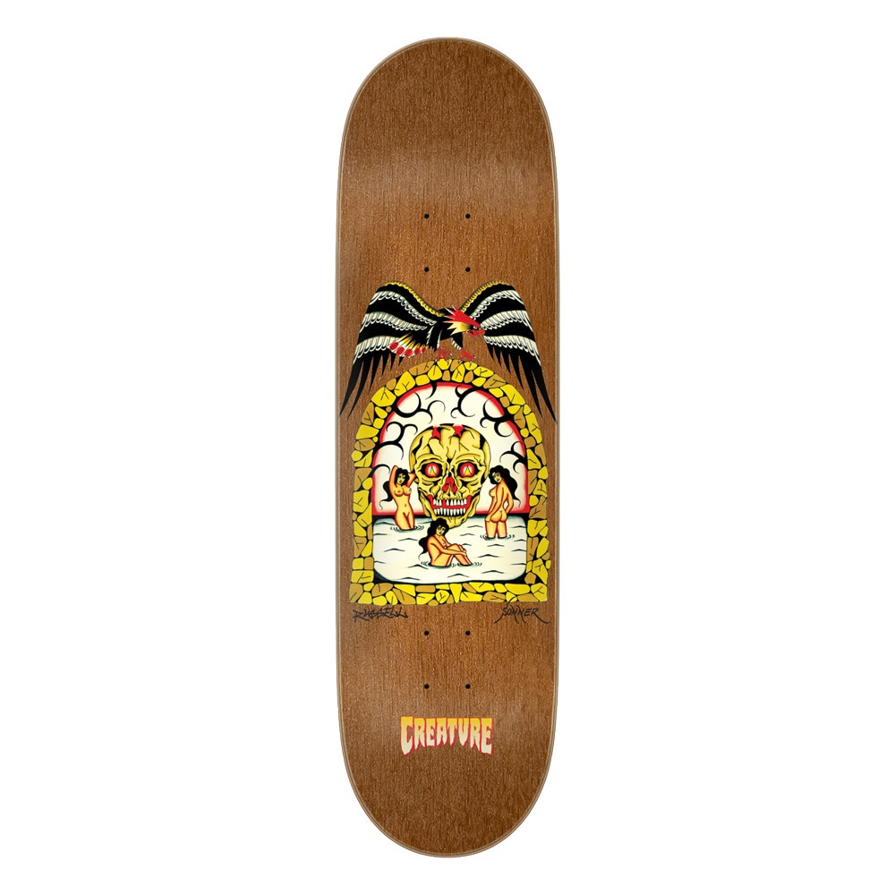 クリーチャー CREATURE<br>スケボー デッキ 8.6 RUSSELL FLASH STUMPS PRO DECK<br>クリス・ラッセル プロモデル スケートボード ストリート sk8 skateboard 板【2602】