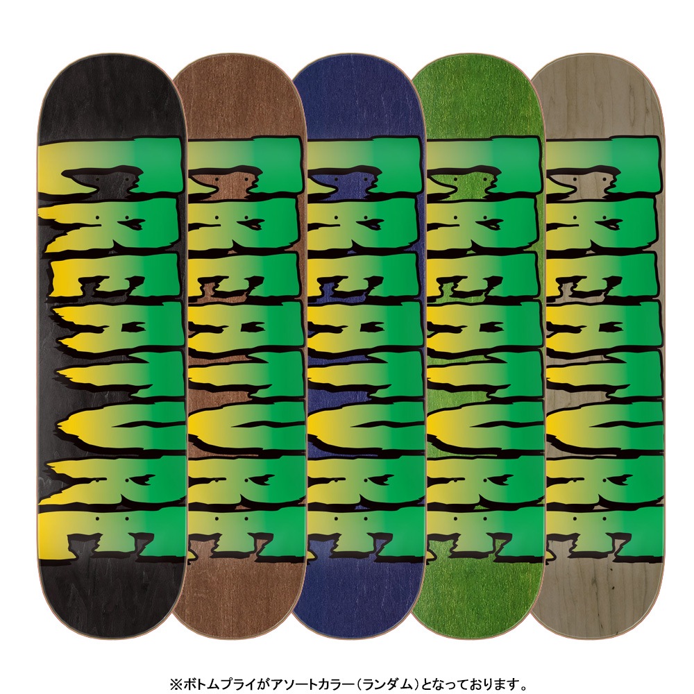 クリーチャー CREATURE<br>スケボー デッキ 8.0 LOGO STUMPS ASSORTED DECK<br> スケートボード ストリート sk8 skateboard 板【2602】