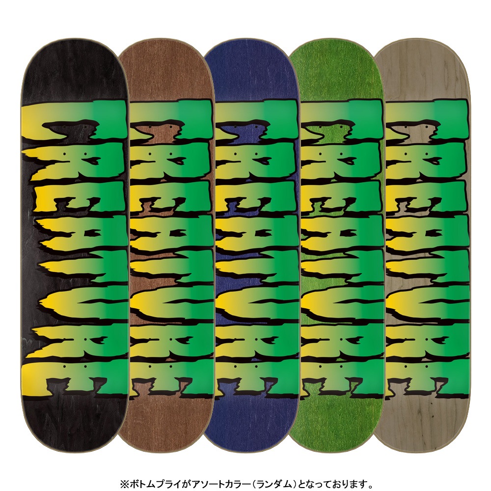 クリーチャー CREATURE<br>スケボー デッキ 8.25 LOGO STUMPS ASSORTED DECK<br> スケートボード ストリート sk8 skateboard 板【2602】
