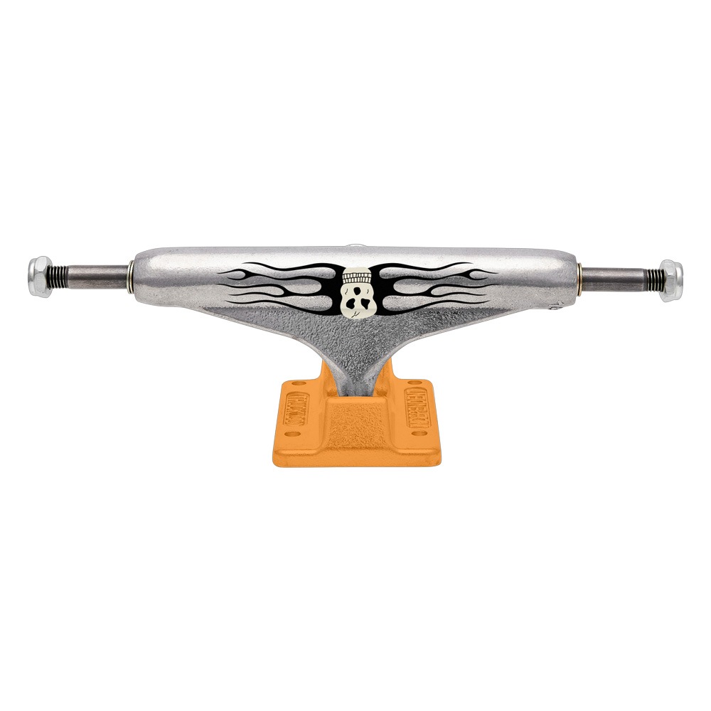 インディペンデント INDEPENDENT<br>149 ELIJAH BERLE SKULL SILVER/ORANGE STANDARD PRO TRUCKS（STAGE11）<br>トラック イライジャ・バール スタンダード インディー スケートボード スケボー sk8 skateboard<br>1個【2504】
