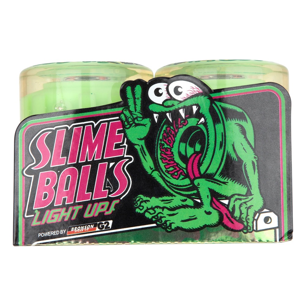 スライムボールズ SLIME BALLS<br>60mm LIGHT UPS JELLY FISH GITD 78A WHEELS<br>ソフトウィール 4個セット 蓄光 タイヤ クルーザー スケートボード スケボー sk8 skateboard タイヤ ローラー 車輪 静か 速い【2504】
