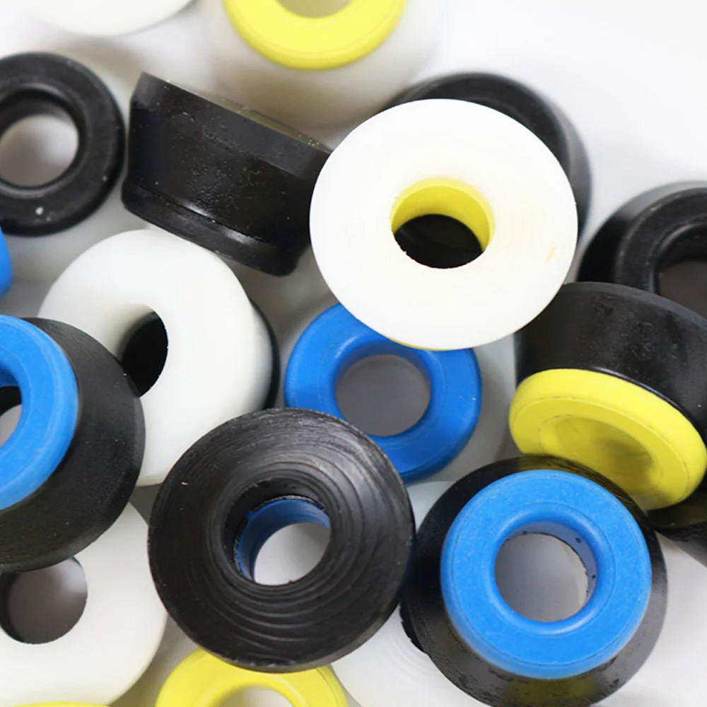 ボーンズ ウィール BONES WHEELS<br>HARDCORE BUSHINGS MEDIUM WHITE(トラック2台分)【91A】bones ブッシュ<br>ハードコアブッシュ ミディアム ふつう ホワイト ブッシュゴム 足回り トラック 軸 部品 クッシュ クッション スケートボード スケボー sk8 skateboard