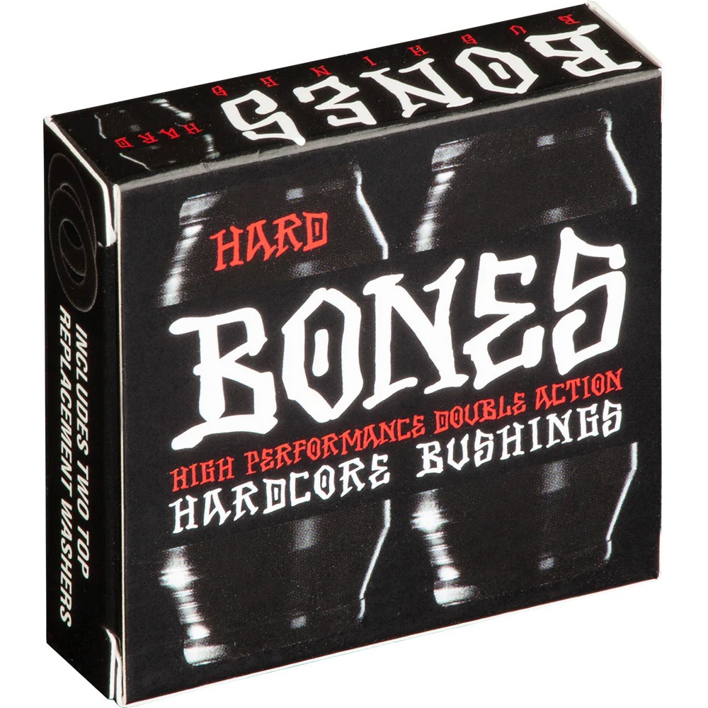 ボーンズ ウィール BONES WHEELS<br>HARDCORE BUSHINGS HARD BLACK(トラック2台分)【96A】bones ブッシュ<br>ハードコアブッシュ ハード かたい ブラック ブッシュゴム 足回り トラック 軸 部品 クッシュ クッション スケートボード スケボー sk8 skateboard