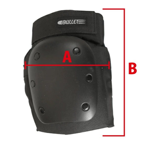 バレット BULLET<br>KNEE PAD<br>ニーパッド 左右1セット ひざ プロテクター ガード 初心者 スケートボード スケボー sk8 skateboard【1604】