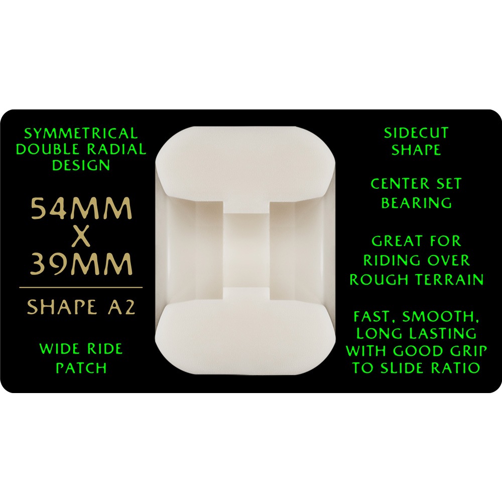 パウエル・ペラルタ POWELL PERALTA<br>54mm x 39mm DRAGON FORMULA WHITE 88A WHEEL<br>ソフトウィール 4個セット ドラゴンフォーミュラ スケートボード スケボー sk8 skateboard タイヤ ローラー 車輪 速い【2412】