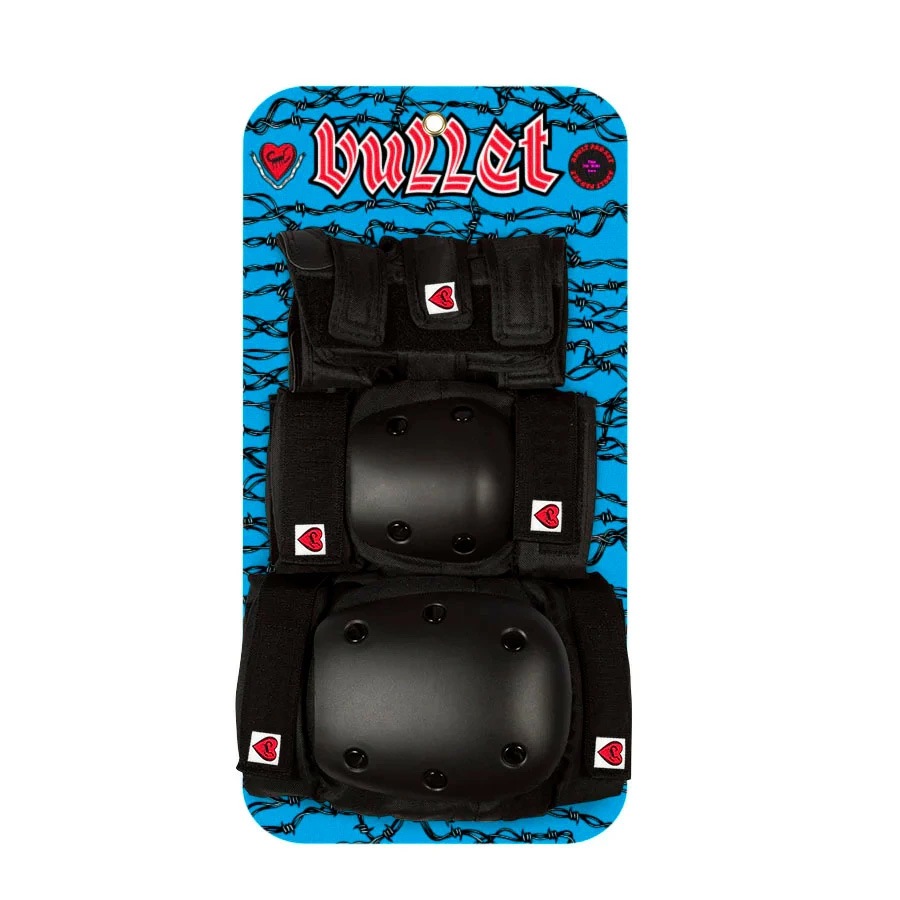 バレット BULLET<br>ADULT PAD SET<br>プロテクターセット リストガード エルボーパッド ニーパッド 左右セット 初心者 スケートボード スケボー sk8 skateboard