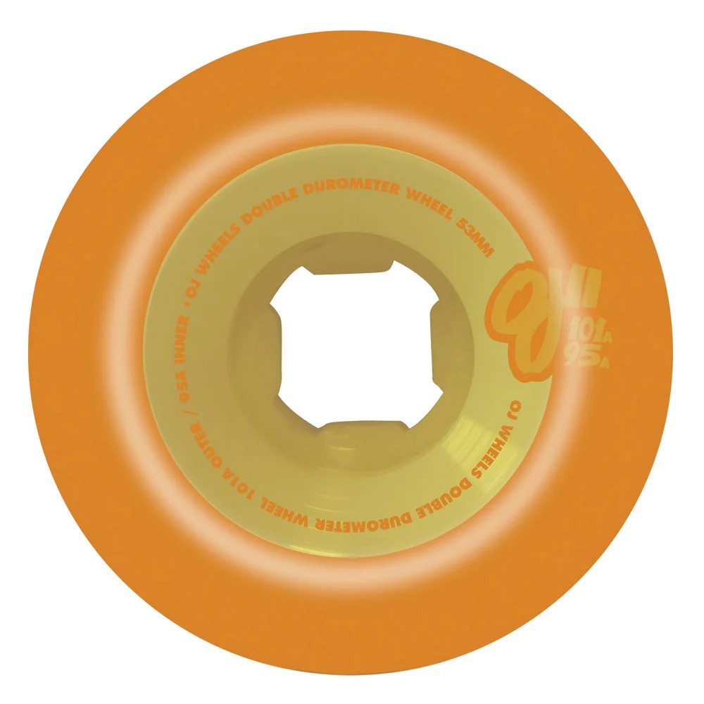 オージェイウィール OJ WHEELS<br>53mm DOUBLE DURO PASTEL ORANGE