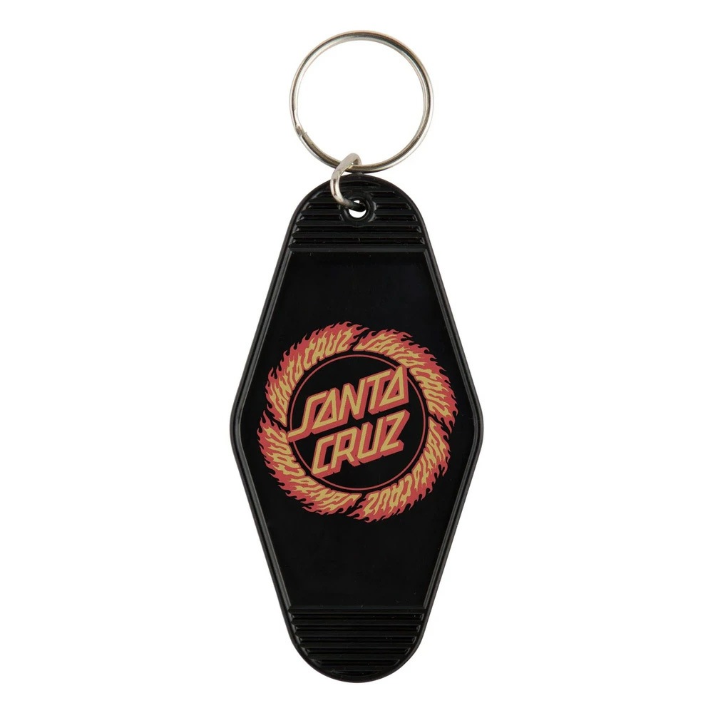 サンタクルーズ SANTA CRUZ<br>FLAMED RING DOT KEY CHAIN<br>キーチェーン キーホルダー アクセサリー ストリート スケーター ファッション スケートボード スケボー sk8 skateboard【25SS】