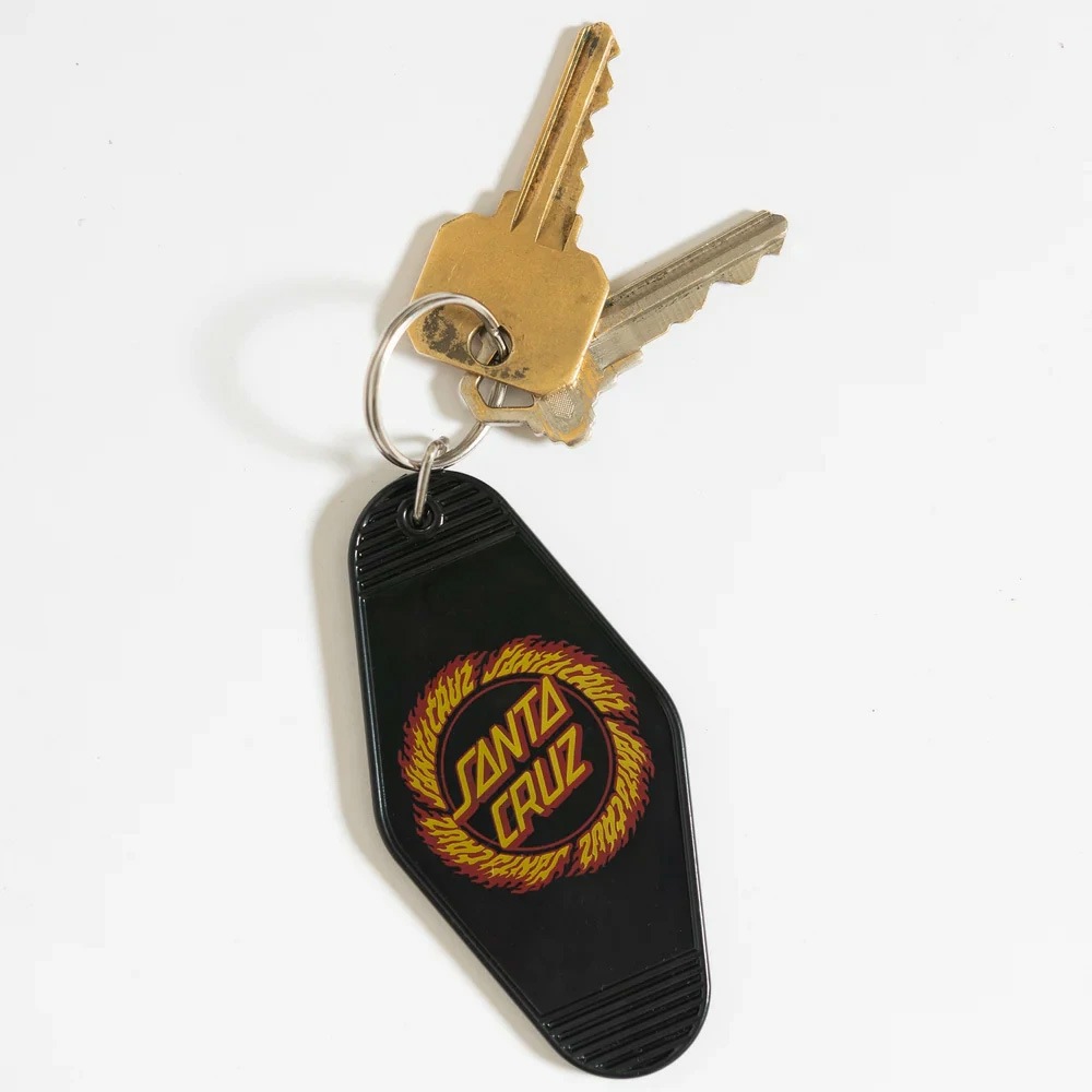 サンタクルーズ SANTA CRUZ<br>FLAMED RING DOT KEY CHAIN<br>キーチェーン キーホルダー アクセサリー ストリート スケーター ファッション スケートボード スケボー sk8 skateboard【25SS】